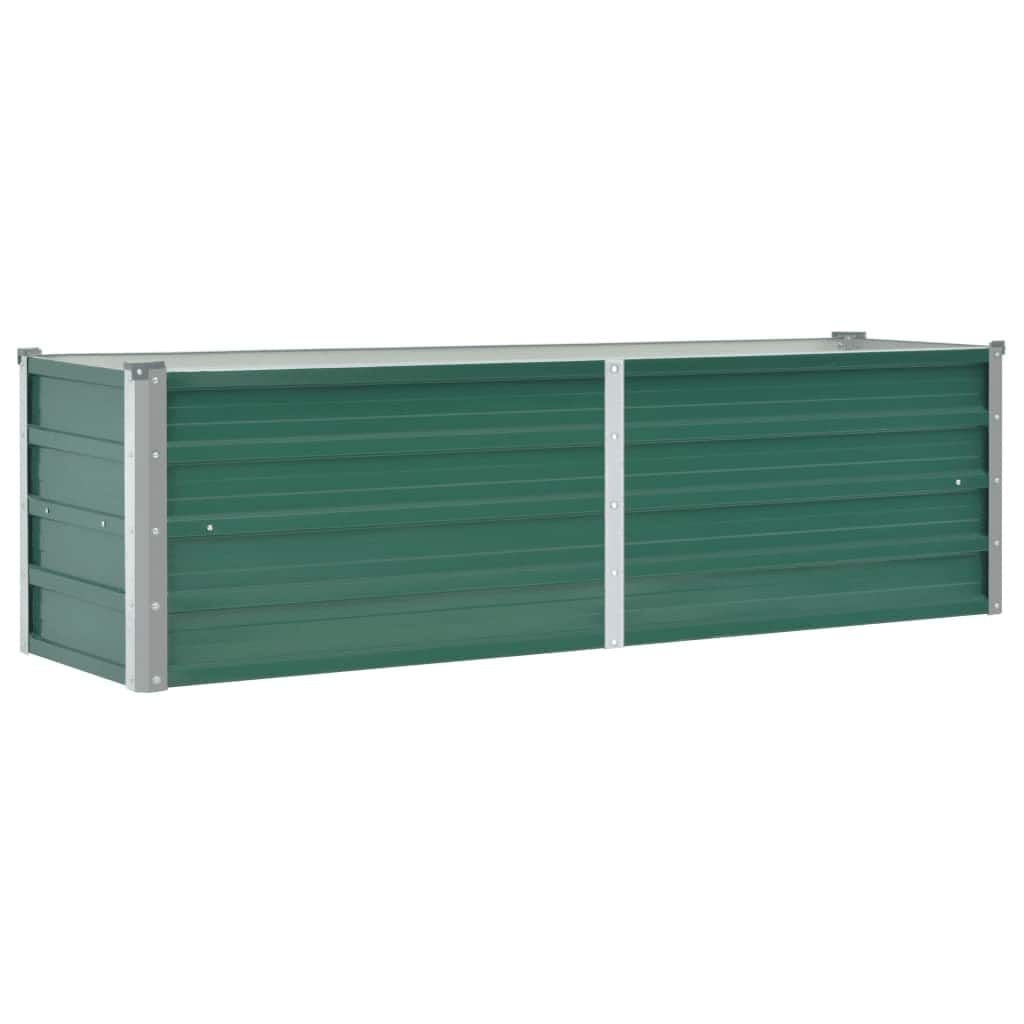 Verhoogde Plantenbak Metaal Groen 160x40x45 cm - 33% Korting