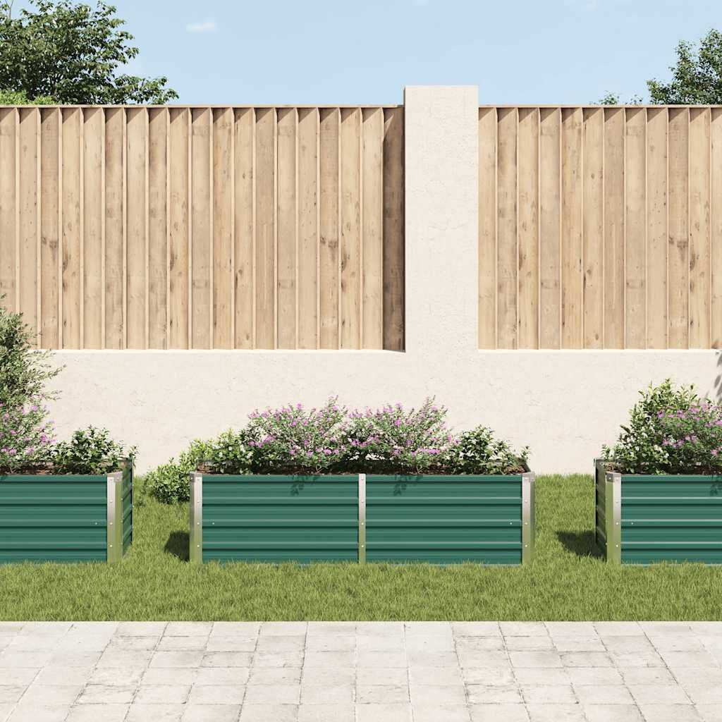 Verhoogde Plantenbak Metaal Groen 160x40x45 cm - 33% Korting