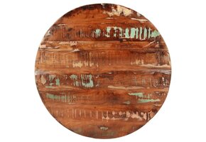 Tafelblad Gerecycled Hout Rond Ø 80cm - 35% Korting