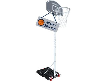 HUDORA Basketbalstandaard All Stars 205 Grijs - Verstelbaar 34% Korting