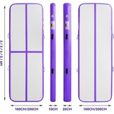 Airtrack matte Gymnastics Mat 10 cm/20 cm Thick Training Mat 3/4M/5M/6M/7M/8M/9M/10M/11M/12M Gym Mat Inflatable Track Gymnastics Tumbling Gymnastics Gymnastics with Air Pump