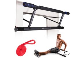 Optrekstang Deurkozijn 70-92cm Zwart-Blauw - 33% Korting