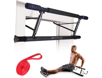 Mobiclinic Optrekstang voor de Deur 70-92 cm Zwart-Blauw