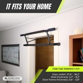 Mobiclinic Optrekstang voor de Deur 70-92 cm Zwart-Blauw