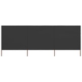 vidaXL Windscherm 3-panelen 400x120 cm stof antraciet
