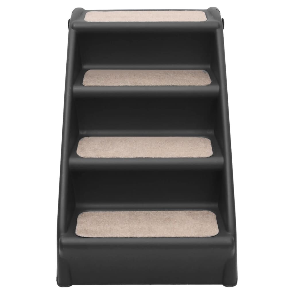 vidaXL Hondentrap inklapbaar 62x40x49,5 cm zwart