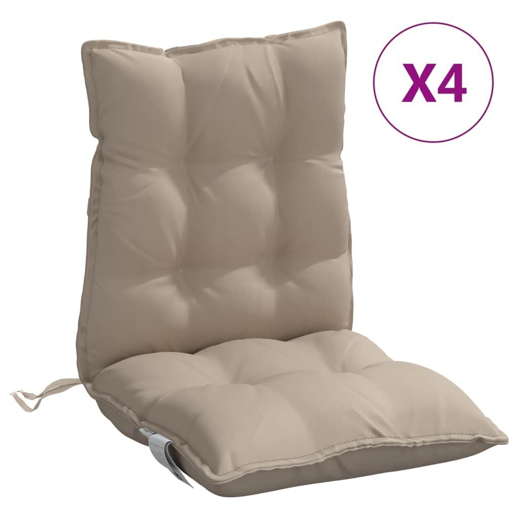 VidaXL Stoelkussens Oxford Stof Taupe (4 Stuks) - 47% Korting!