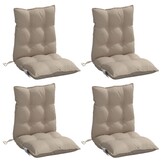 VidaXL Stoelkussens Oxford Stof Taupe (4 Stuks) - 47% Korting!