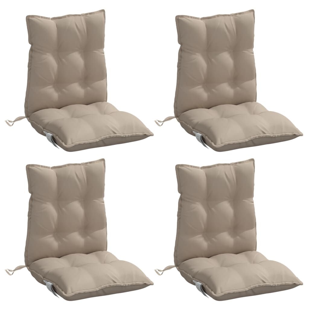 VidaXL Stoelkussens Oxford Stof Taupe (4 Stuks) - 47% Korting!