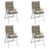VidaXL Stoelkussens Oxford Stof Taupe (4 Stuks) - 47% Korting!