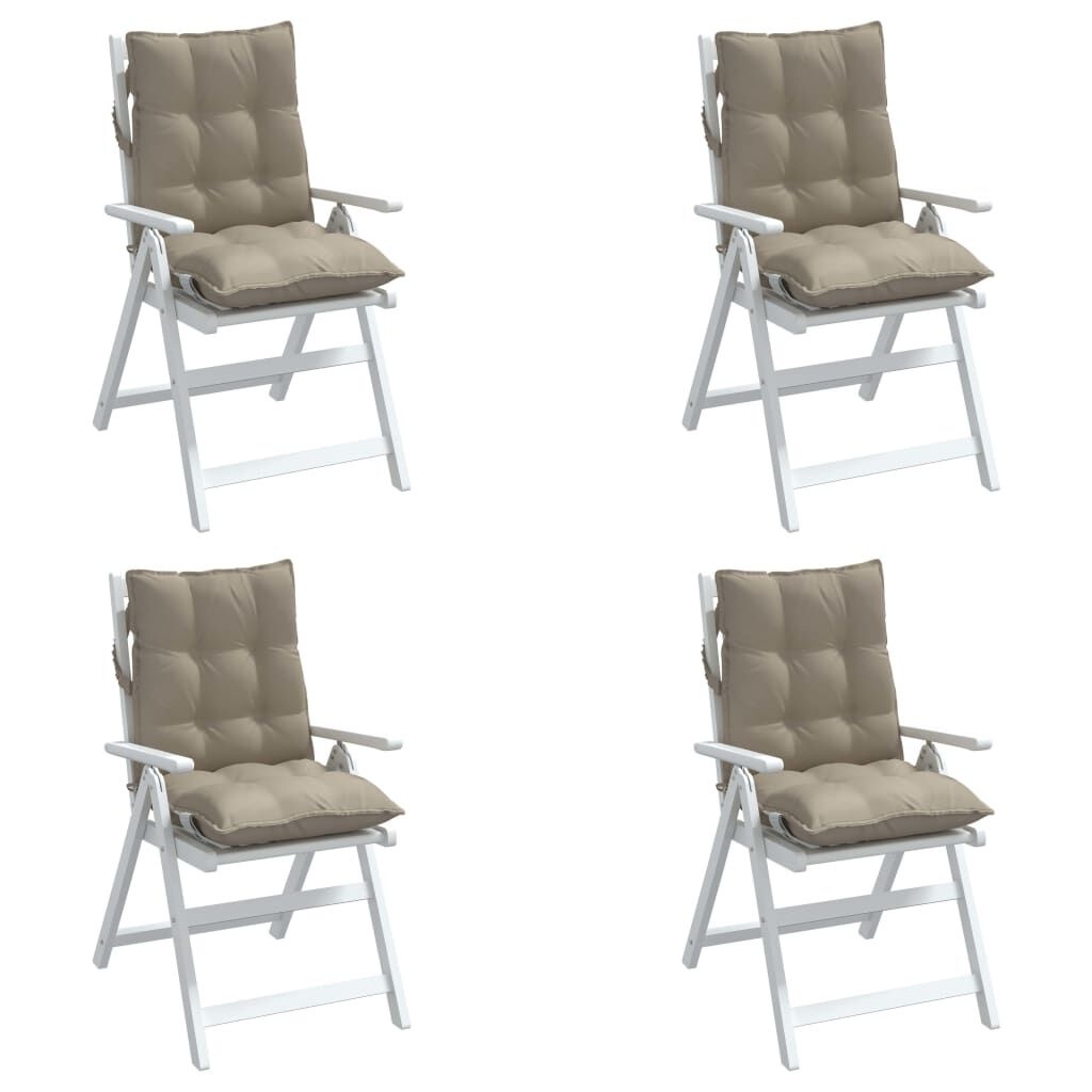 VidaXL Stoelkussens Oxford Stof Taupe (4 Stuks) - 47% Korting!