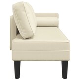 VidaXL Chaise Longue Kunstleer Crème - 41% Korting