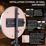 CyeeLife Professionele dartbord-standaard voor klassieke en elektronische dartboards, ZD04A