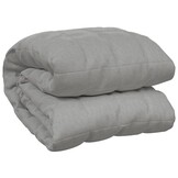 vidaXL Verzwaringsdeken 122x183 cm 9 kg stof grijs