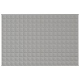 vidaXL Verzwaringsdeken 122x183 cm 9 kg stof grijs
