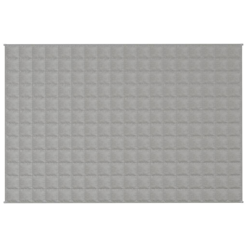 vidaXL Verzwaringsdeken 122x183 cm 9 kg stof grijs