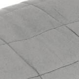 vidaXL Verzwaringsdeken 122x183 cm 9 kg stof grijs