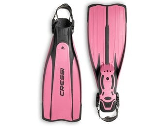 Cressi Lightweight Well-Balanced Open Heel Scuba Diving Fins - Pro Light: Made in Italy