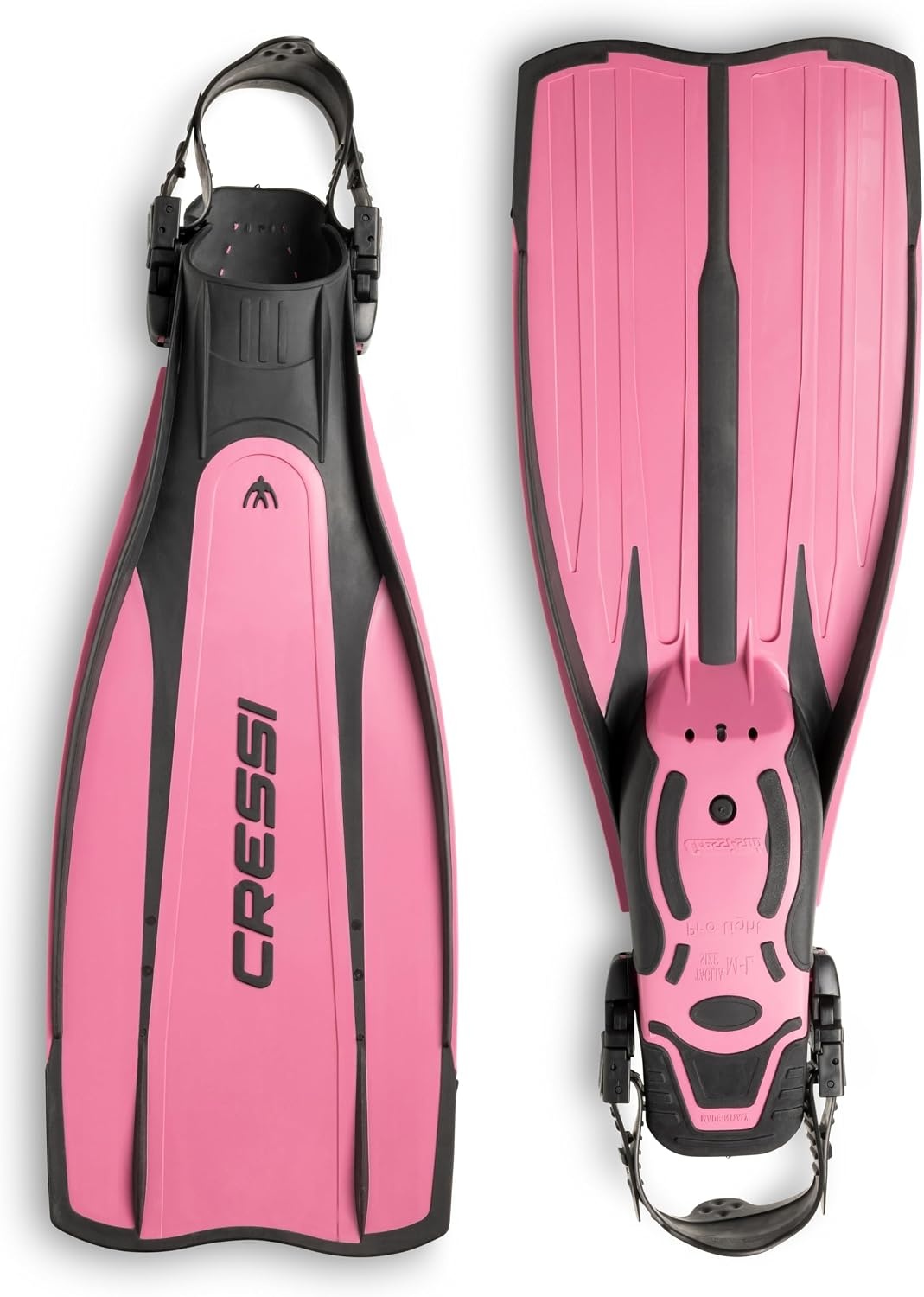 Cressi Lightweight Well-Balanced Open Heel Scuba Diving Fins - Pro Light: Made in Italy