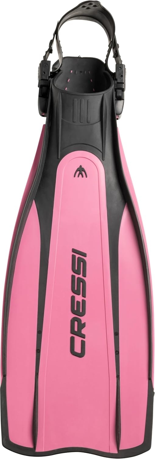 Cressi Lightweight Well-Balanced Open Heel Scuba Diving Fins - Pro Light: Made in Italy