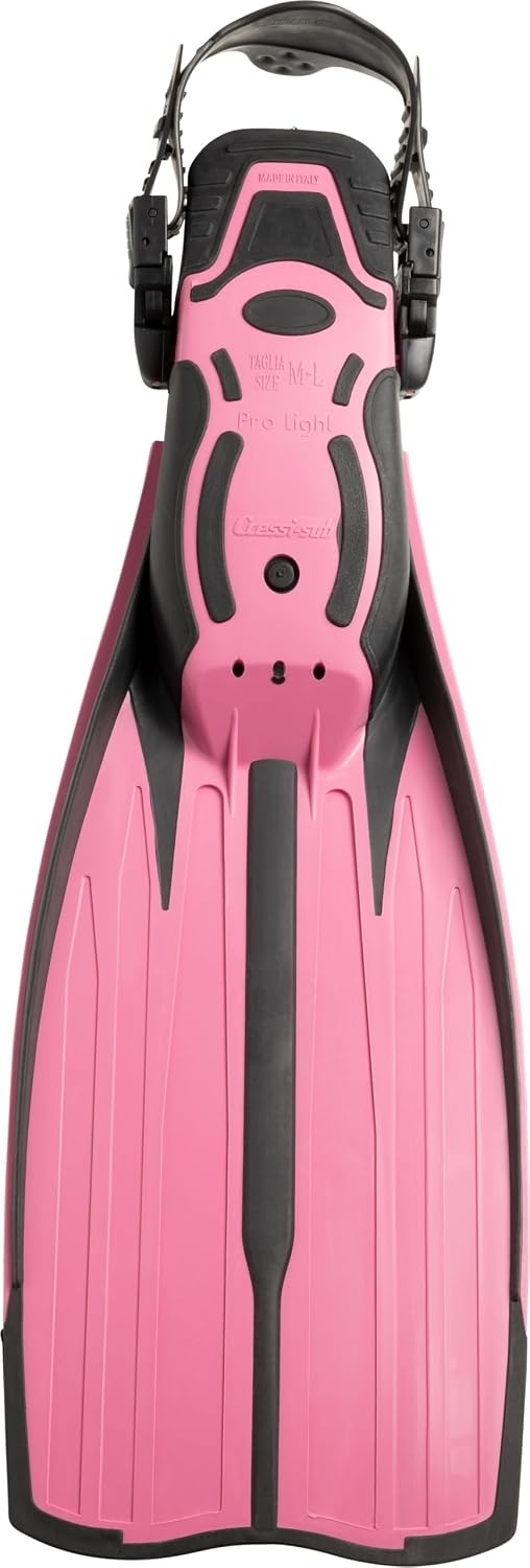 Cressi Lightweight Well-Balanced Open Heel Scuba Diving Fins - Pro Light: Made in Italy