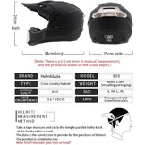 Motorcrosshelm Volwassen, Jeugd Motorhelm, Full-face Off-road Motorfiets Crash Crossmotor ATV Scooter MTB-helm, Met Bril Handschoenen Bivakmuts - Maat M(54-55CM)