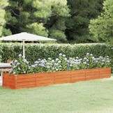 vidaXL Plantenbak verhoogd 480x80x45 cm cortenstaal roestig