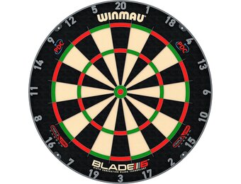 WINMAU Darts Blade 6 Triple Core Carbon Professional PDC Dartboard with Official tournament specifications | Endorsed by the PDC