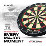 WINMAU Darts Blade 6 Triple Core Carbon Professional PDC Dartboard with Official tournament specifications | Endorsed by the PDC