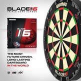 WINMAU Darts Blade 6 Triple Core Carbon Professional PDC Dartboard with Official tournament specifications | Endorsed by the PDC