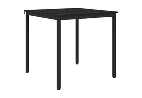 VidaXL Eettafel Vierkant Metaal Zwart 80x80x75 cm - 52% Korting