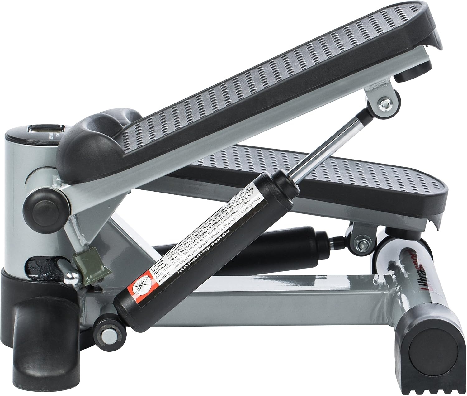 Ultrasport Up-Down-Stepper Ministepper, met Trainingscomputer, Zilver/Zwart,Meduim