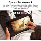 ugee UE12 11,6 inch grafisch tablet met display, pendisplay met 124% sRGB met 8 shortcut-toetsen Ultra-Wide Color Gamut Ideaal voor thuiskantoor en e-learning, zwart - Maat 11,6 Zoll