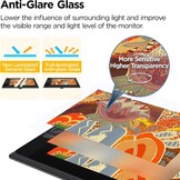 ugee UE12 11,6 inch grafisch tablet met display, pendisplay met 124% sRGB met 8 shortcut-toetsen Ultra-Wide Color Gamut Ideaal voor thuiskantoor en e-learning, zwart - Maat 11,6 Zoll