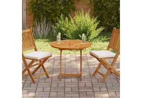 Teakhouten Tafelblad Massief 80 cm - 34% Korting!