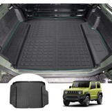 GAFAT Nieuwe Suzuki Jimny 2021-2024 2025 JB64/JB74 kofferbakmat, gemakkelijk op te vouwen, TPE all-weather kofferbakmat hoge rand origineel 3D-scannen, multifunctionele mat [2-zits]