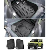 GAFAT Nieuwe Suzuki Jimny 2021-2024 2025 JB64/JB74 kofferbakmat, gemakkelijk op te vouwen, TPE all-weather kofferbakmat hoge rand origineel 3D-scannen, multifunctionele mat [2-zits]