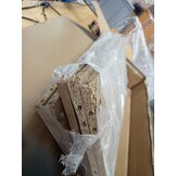 vidaXL Dressoir 30x30x70 cm bewerkt hout artisanaal eikenkleur