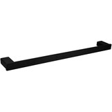 Handdoekstang voor badkamer & keuken 60 cm mat zwart RVS SUS 304 | Roestbestendig & Krasbestendig
