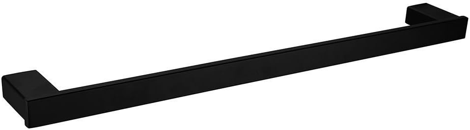 Handdoekstang voor badkamer & keuken 60 cm mat zwart RVS SUS 304 | Roestbestendig & Krasbestendig