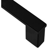 Handdoekstang voor badkamer & keuken 60 cm mat zwart RVS SUS 304 | Roestbestendig & Krasbestendig