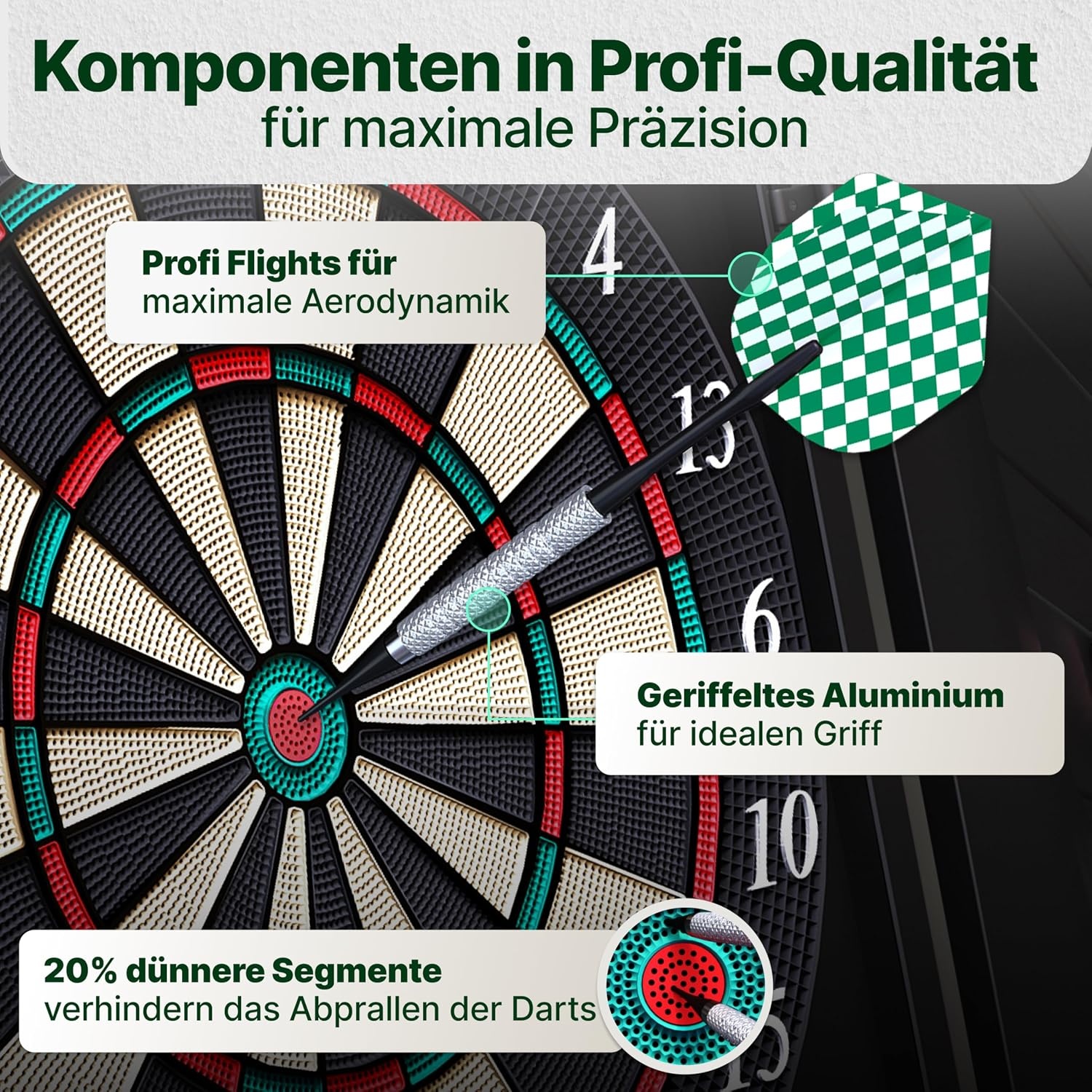 Ultrasport Elektronisch Dartbord Zwart 65x7x51,5 cm