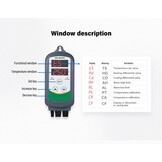 Inkbird ITC-308 Digitale Thermostaat met Verwarmings Koeling Functie | Temperatuurregelaar met NTC-sonde voor Kas, Reptiel, Thuisbrouwen, Terrarium