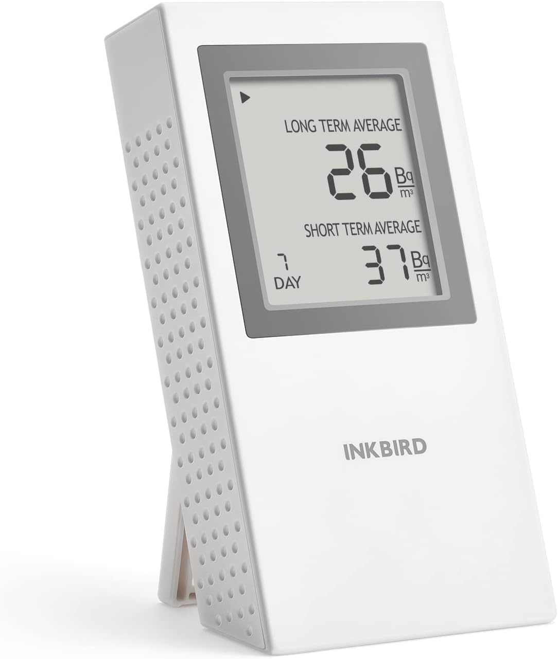 INKBIRD Ink-RD1 Draagbare Radondetector (versie EU-Bq/m³, wit) | Radonmeter korte en lange termijn, radonmeetapparaat voor thuis, kantoor, garage