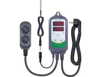 Inkbird ITC-308S Thermostaat met 1,97 Inch Vervangende NTC Sonde | Digitale Temperatuurregelaar voor Verwarming en Koeling - Maat ITC-308S mit 1.97" Temperatursonde