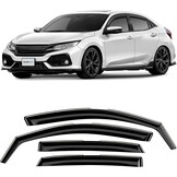 CLIM ART Deflectors compatible with Honda Civic 17-22 HB - In-channel 4Pcs