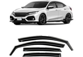 In-kanaal Windschermen Regenschermen 4 stuks, geschikt voor Honda Civic Hatchback 2017-2022 | 69% Korting