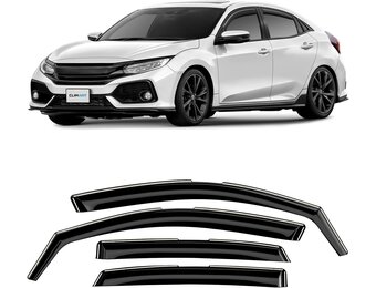 CLIM ART Deflectors compatible with Honda Civic 17-22 HB - In-channel 4Pcs