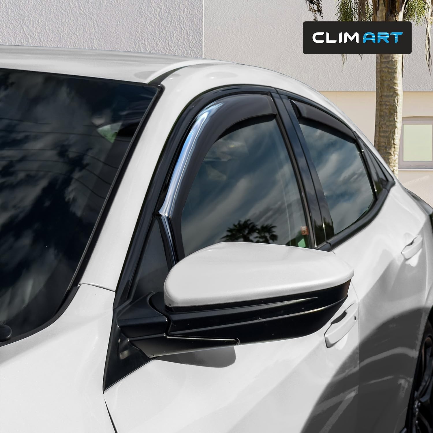 CLIM ART Deflectors compatible with Honda Civic 17-22 HB - In-channel 4Pcs