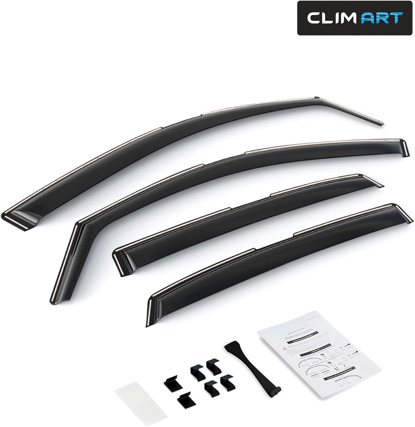 CLIM ART Deflectors compatible with Honda Civic 17-22 HB - In-channel 4Pcs